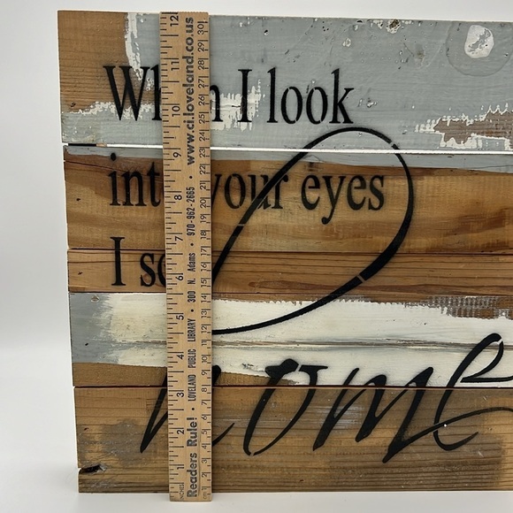 Sweet Bird & Co DISTRESSED WOODEN HOME DECOR SIGN 12x12 - Picture 5 of 9